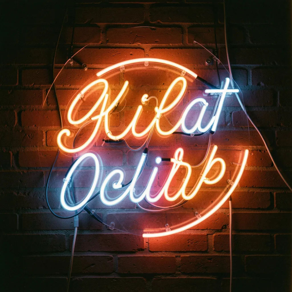 Custom text neon sign